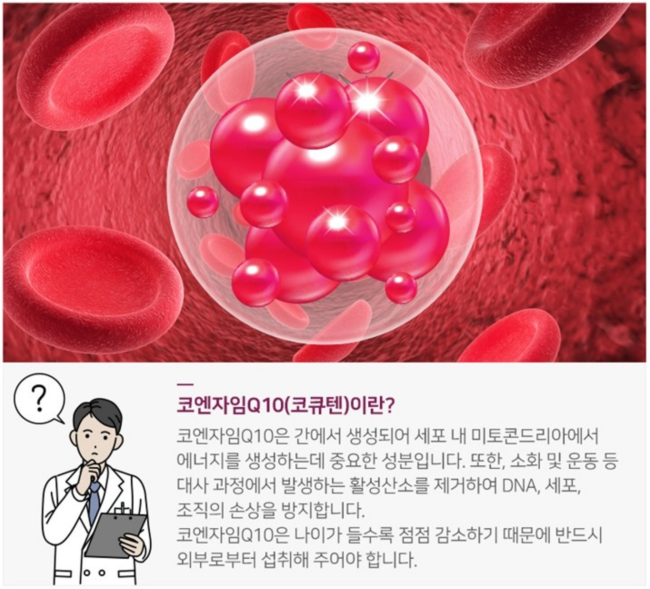 동화약품 코엔자임 Q10 코큐텐 맥스 혈압 항산화 케어 관리 조절